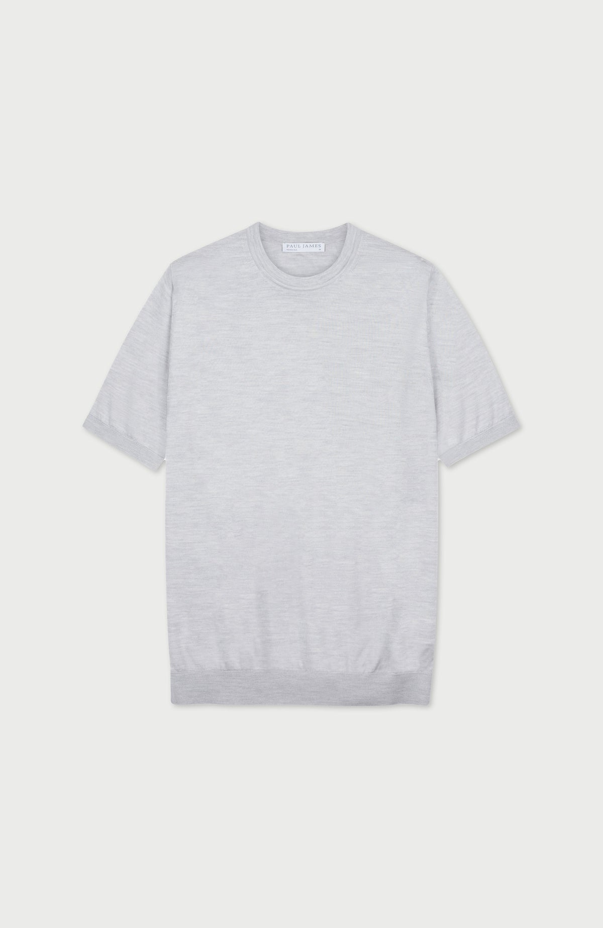 Mens Superfine Merino Silk Short Sleeve Jumper