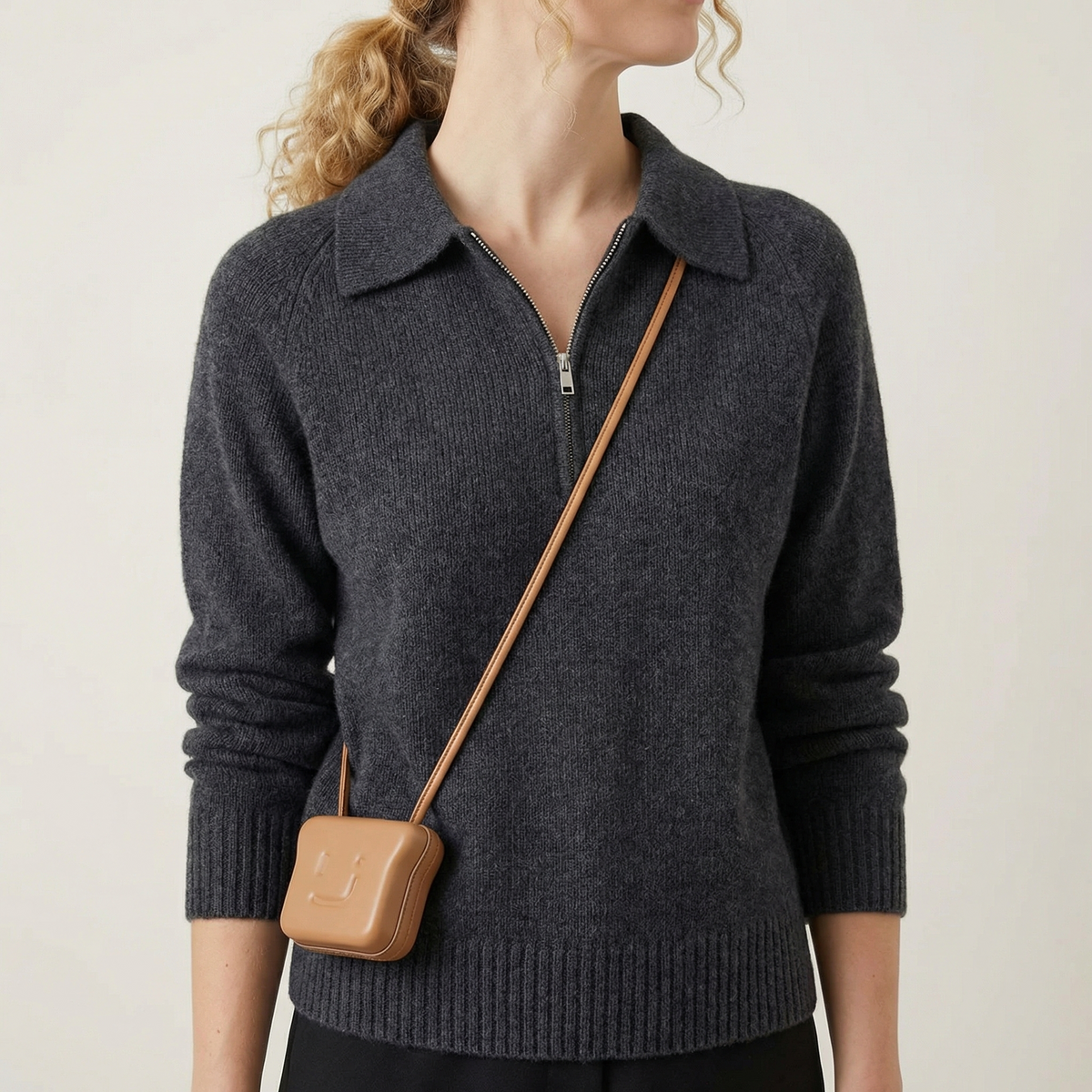 Azi Half Zipper Sweater
