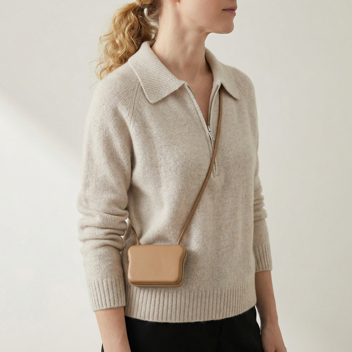 Azi Half Zipper Sweater