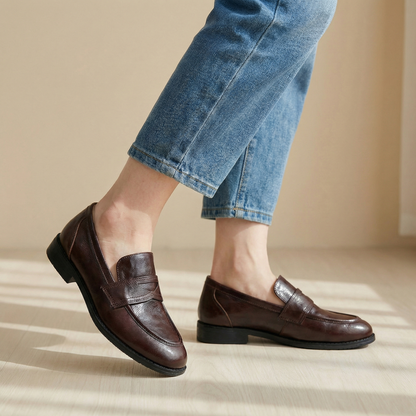 Veronica Leather Loafers