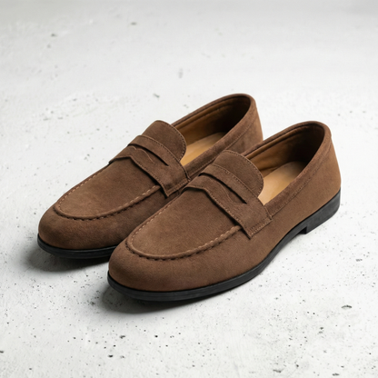 Lorence Suede Slip On Loafers
