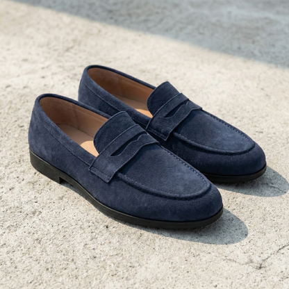 Lorence Suede Slip On Loafers