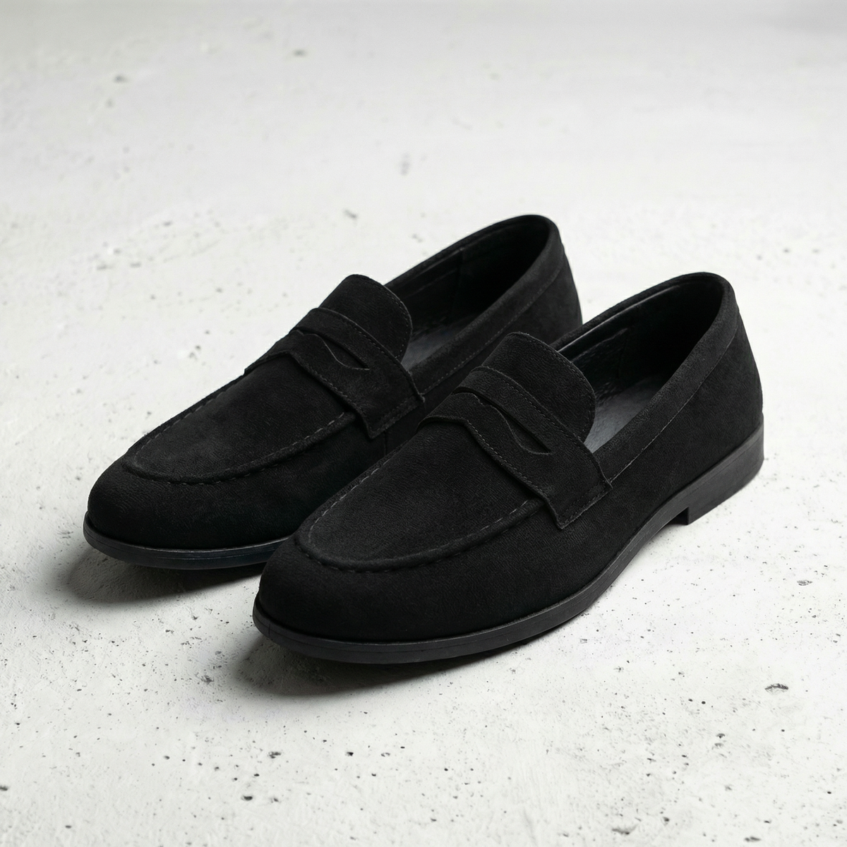 Lorence Suede Slip On Loafers