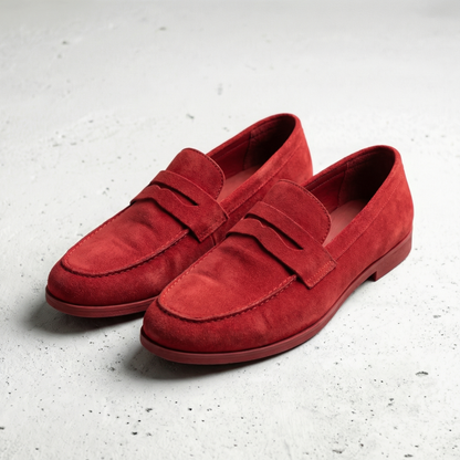 Lorence Suede Slip On Loafers