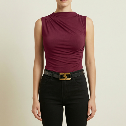 Elegant Ruched Tank Top