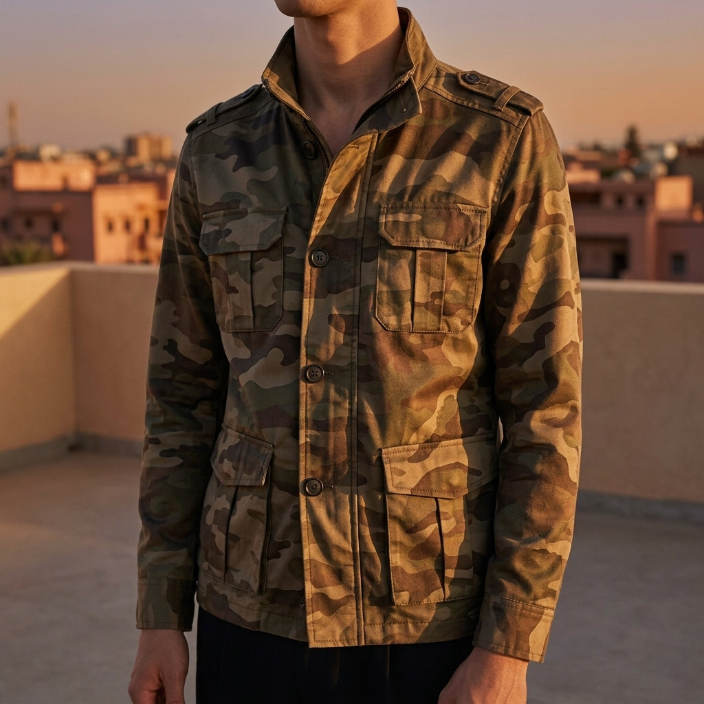 Alaric Jacket with Button Closure