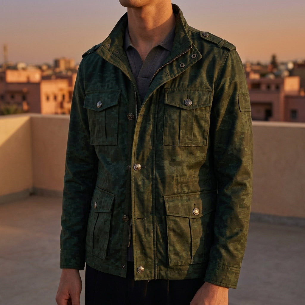 Alaric Jacket with Button Closure