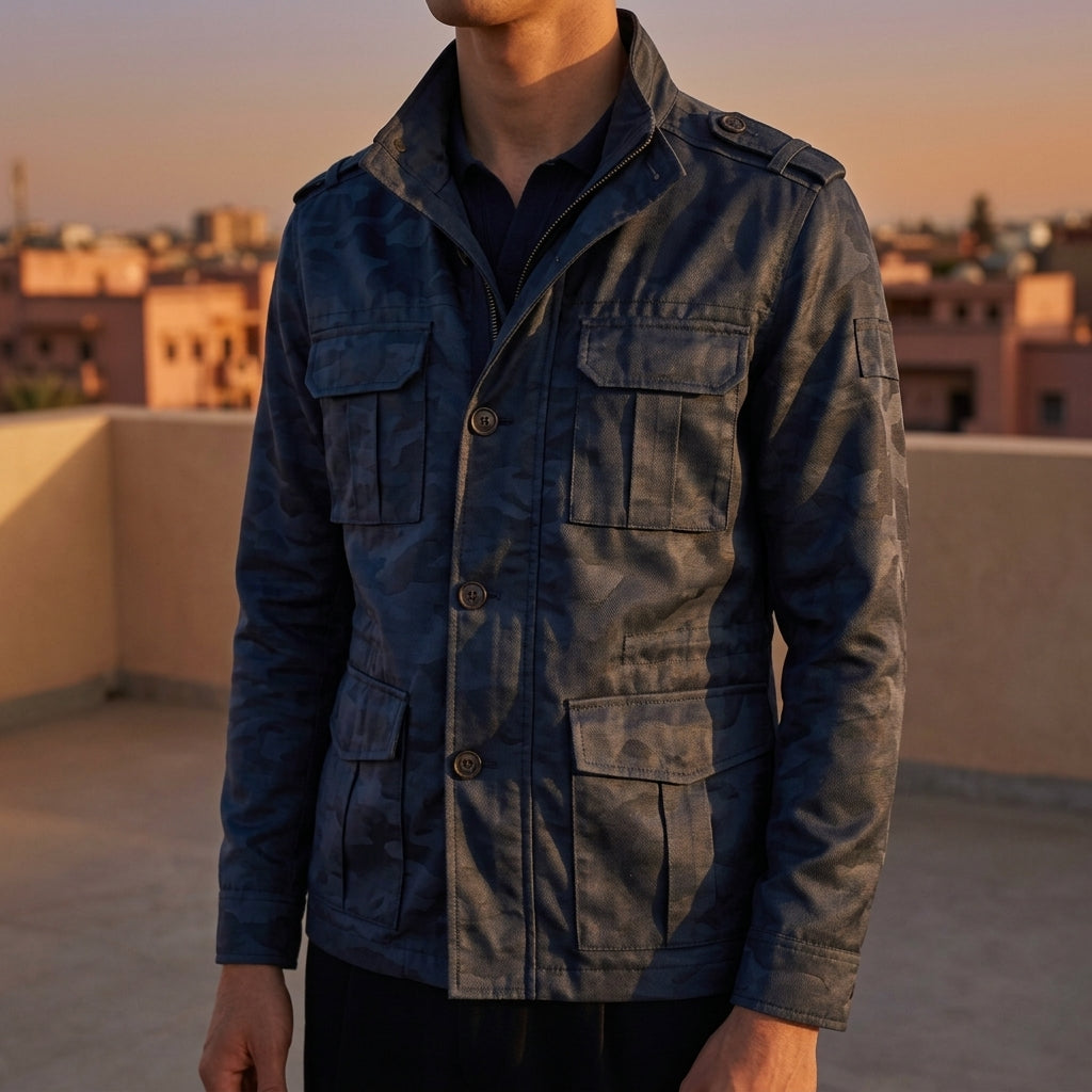 Alaric Jacket with Button Closure