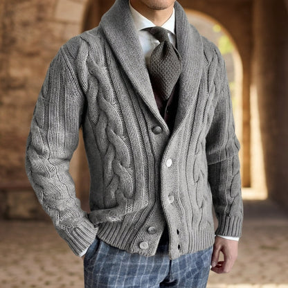 Orion Knitted Cardigan with Shawl Collar