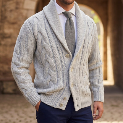 Orion Knitted Cardigan with Shawl Collar