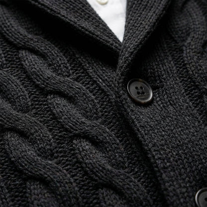 Orion Knitted Cardigan with Shawl Collar