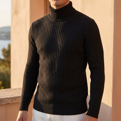 Cassian Ribbed Turtleneck Sweater