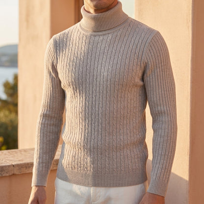 Cassian Ribbed Turtleneck Sweater