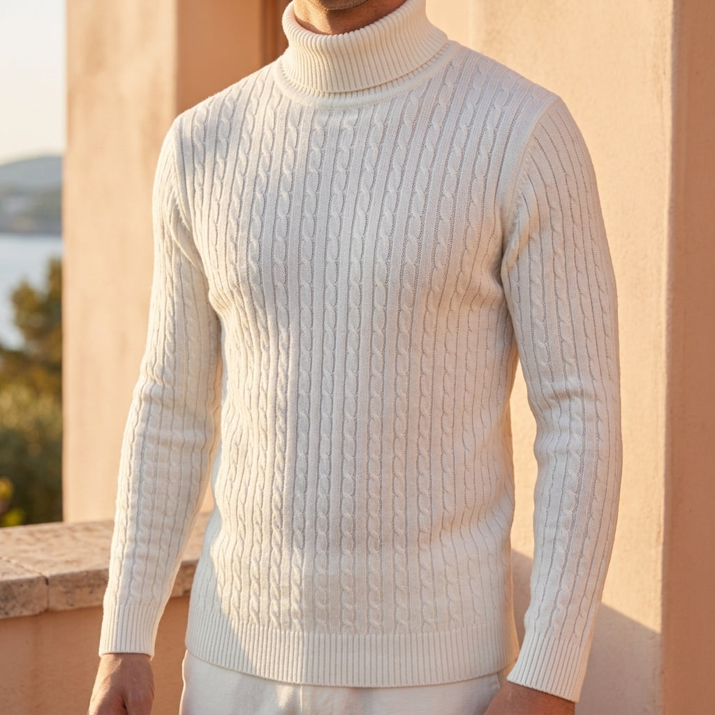 Cassian Ribbed Turtleneck Sweater