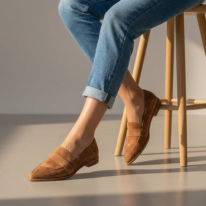 Aurelia Pointed-Toe Loafers