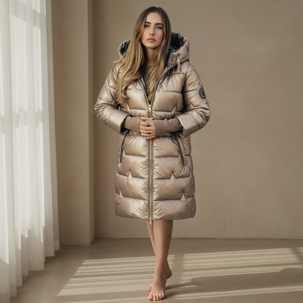 Virelle Puffer Jacket with Hood
