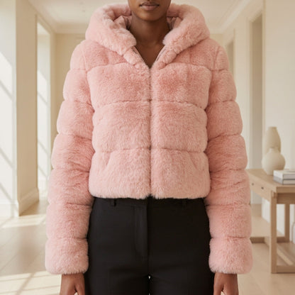 Calista Cropped Jacket with Hood