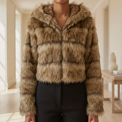 Calista Cropped Jacket with Hood