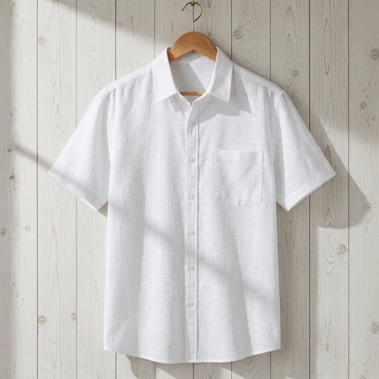 Orvienne Casual Linen Short Sleeve Shirt