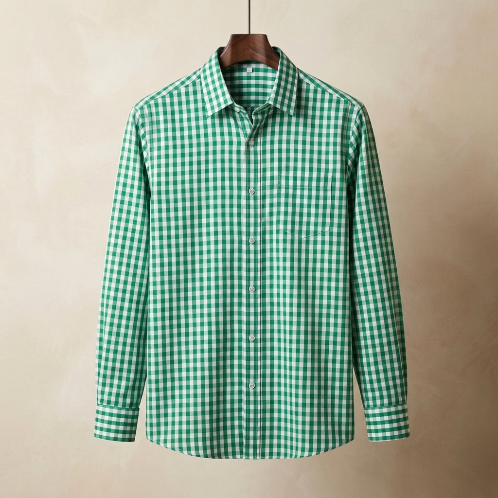 Qiravelle Casual Plaid Shirt