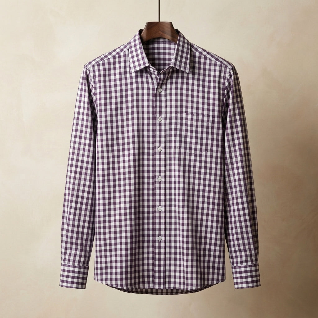 Qiravelle Casual Plaid Shirt
