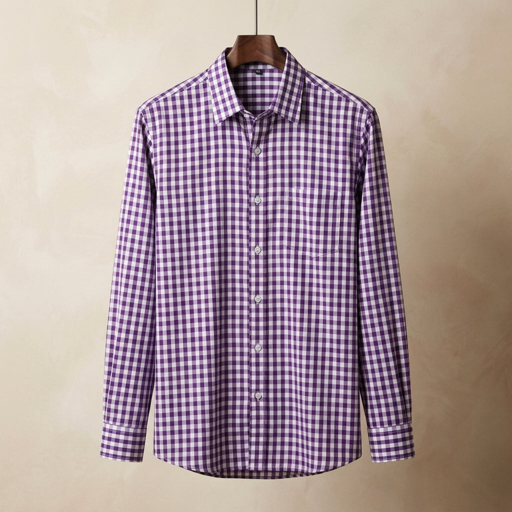 Qiravelle Casual Plaid Shirt
