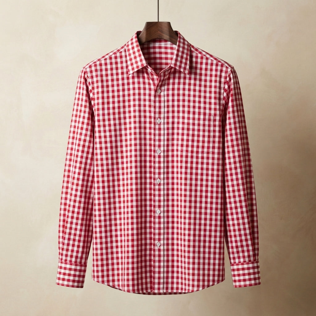 Qiravelle Casual Plaid Shirt