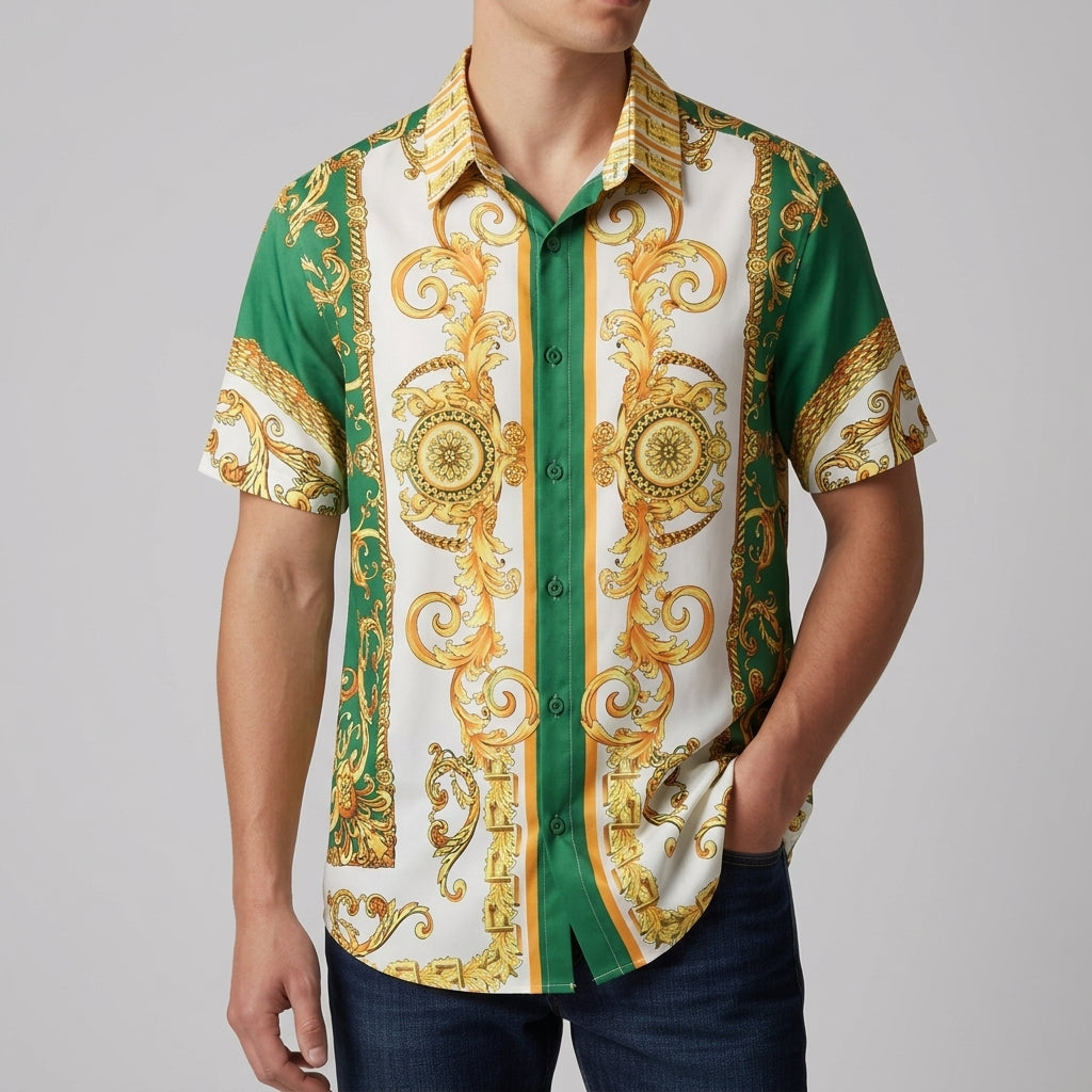 Monaco Baroque Print Shirt