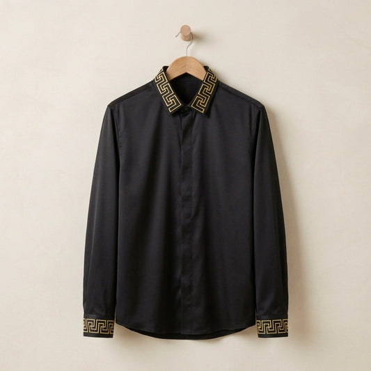 Valenza Embroidered Collar Shirt