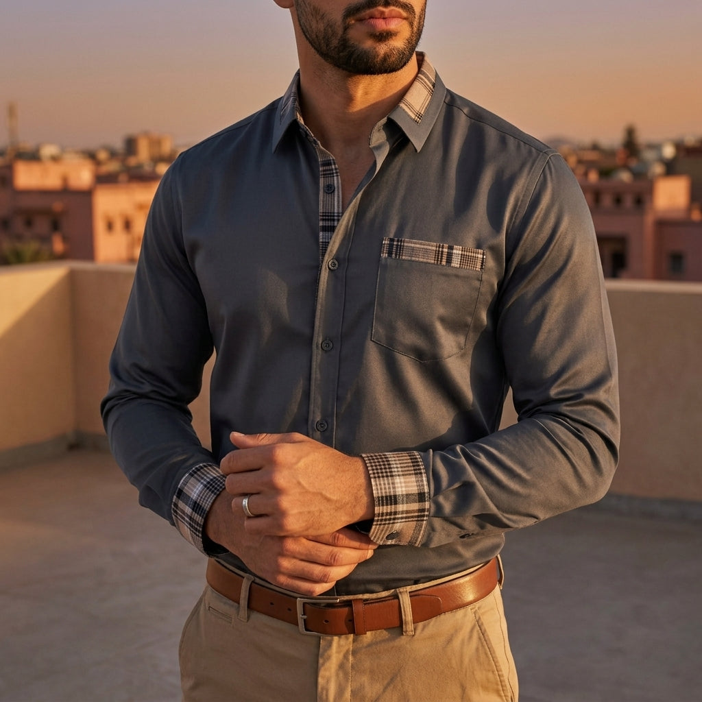 Norvielle Casual Button-Down Shirt