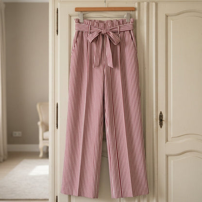 Athena Striped High Waist Trousers