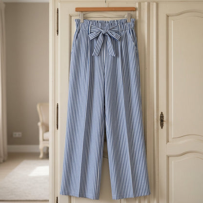 Athena Striped High Waist Trousers