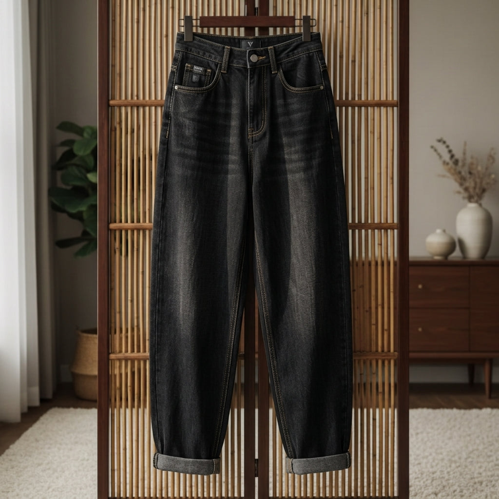 Noelle High Waist Loose Fit Jeans