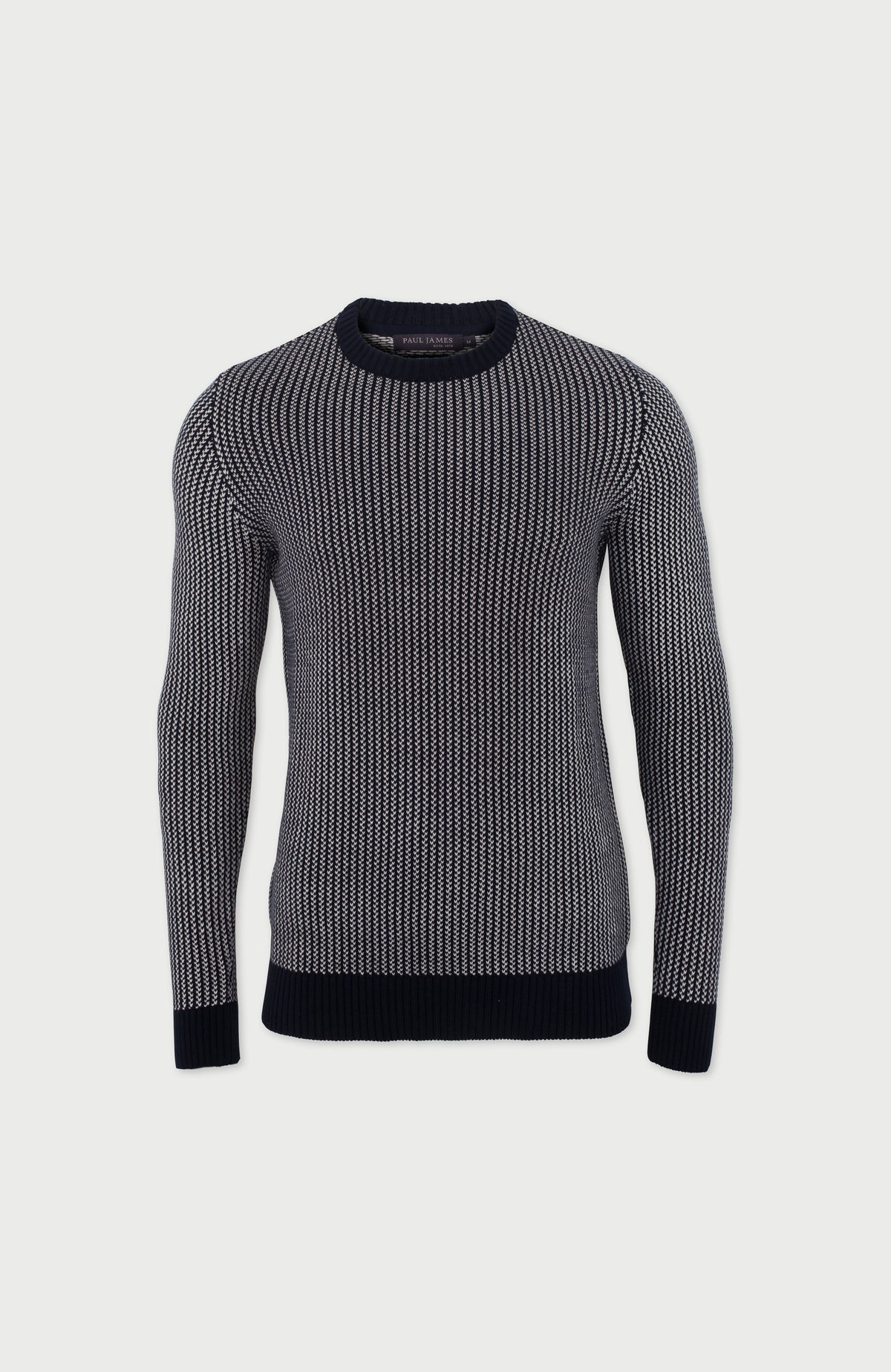 Mens Cotton Fisherman Tuck Stitch Jumper