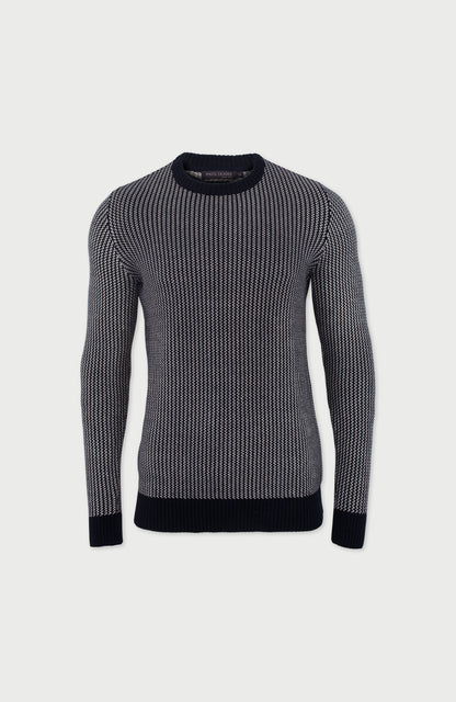 Mens Cotton Fisherman Tuck Stitch Jumper