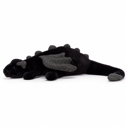 Black Dragon Plush Toy – 50cm
