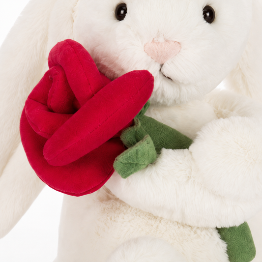 Hug Rose Bunny Plush Toy – 31 cm