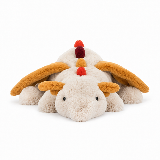 Eight Treasure Golden Dragon Plush Toy – 50 cm
