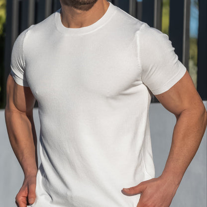 Amalfi Men's Merino Wool T-Shirt – Lightweight Short Sleeve