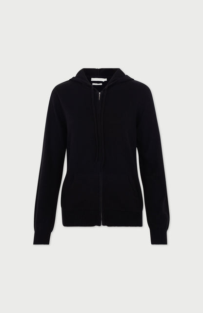 Womens Lightweight Cotton Zip Through Hoodie