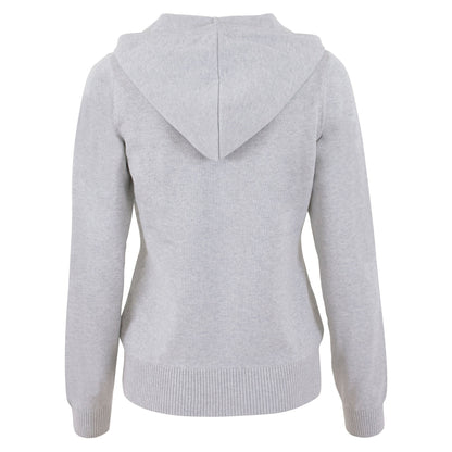 Womens Lightweight Cotton Zip Through Hoodie