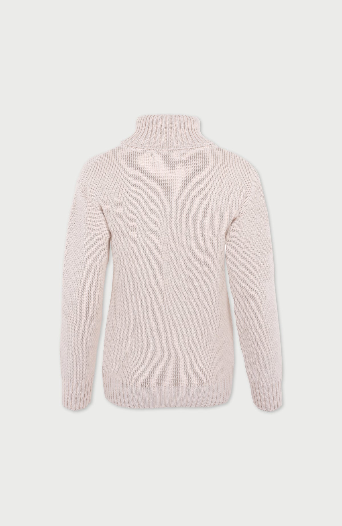 Womens Pure Cotton Heavyweight Submariner Roll Neck Jumper