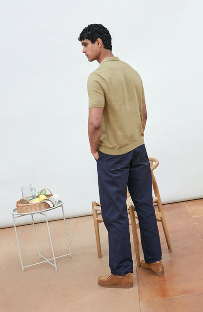 Mens Ultra Fine Cotton Short Sleeve Polo Shirt