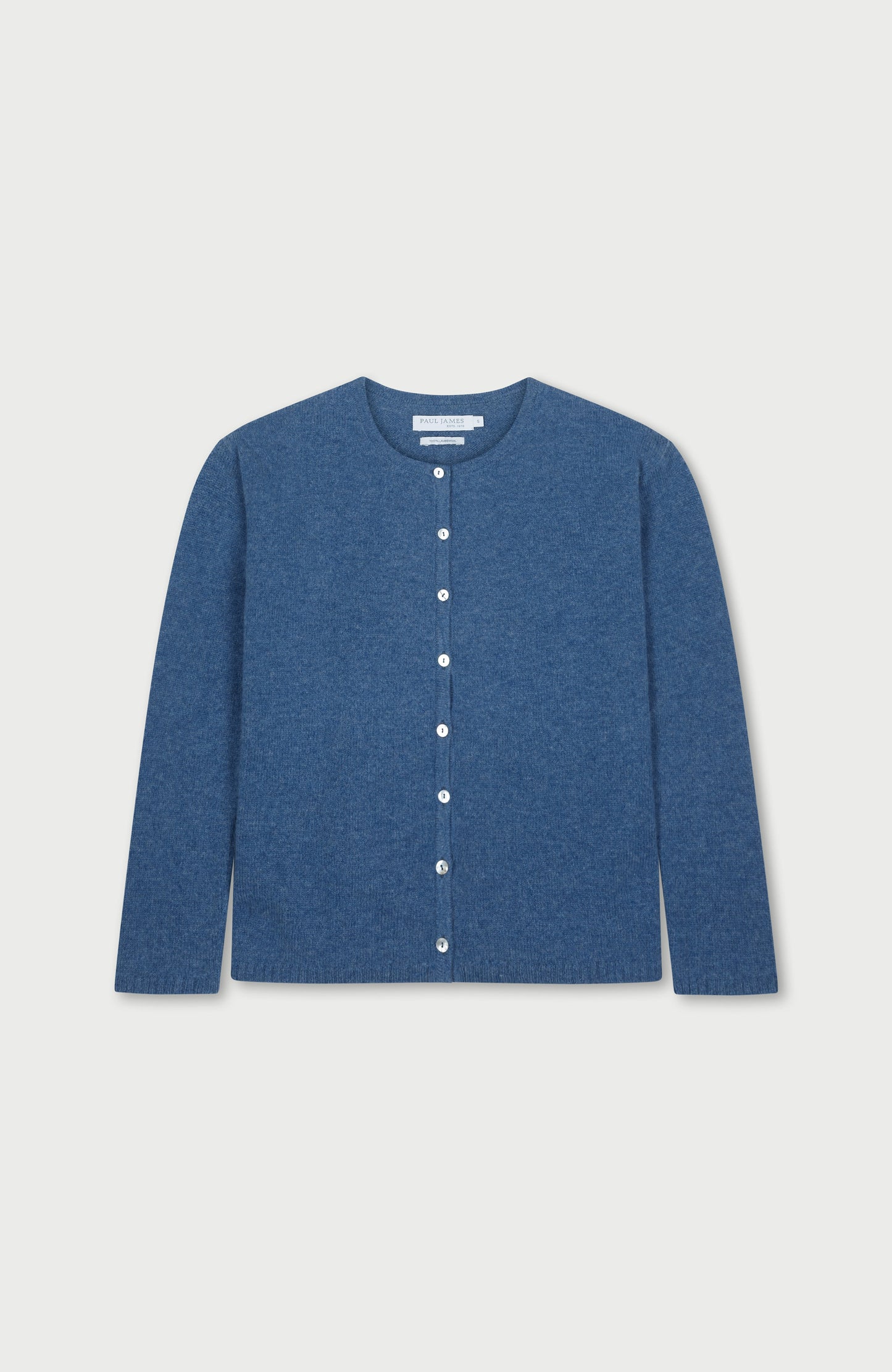 Womens Lambswool Crew Neck Cardigan
