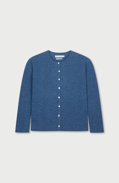 Womens Lambswool Crew Neck Cardigan