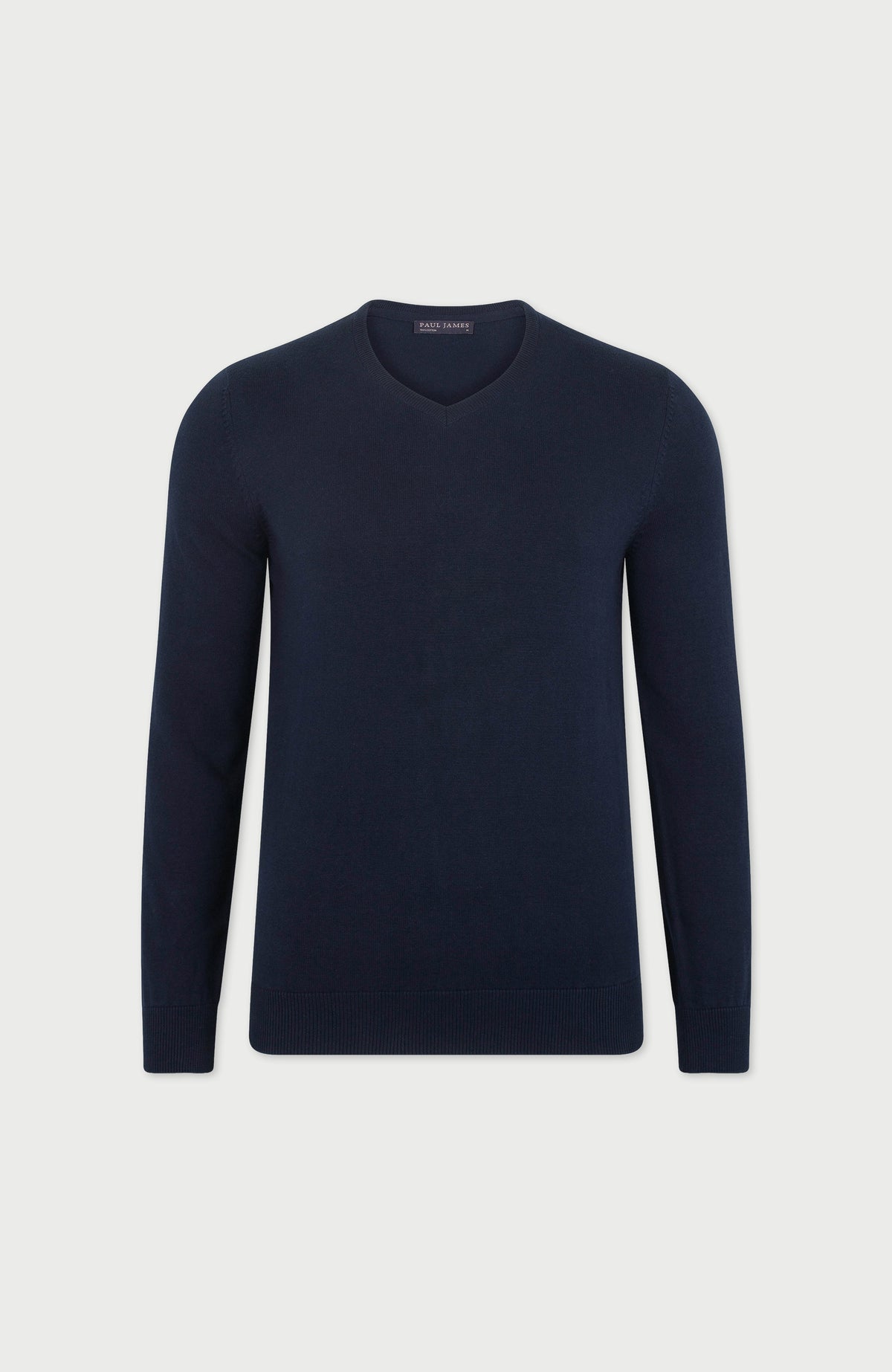 Mens Lighweight Cotton V-Neck Jumper