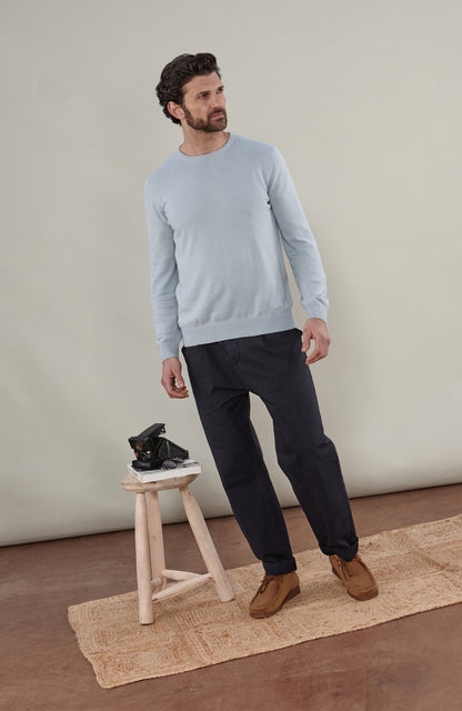 Men's Cotton Crew Neck Jumper