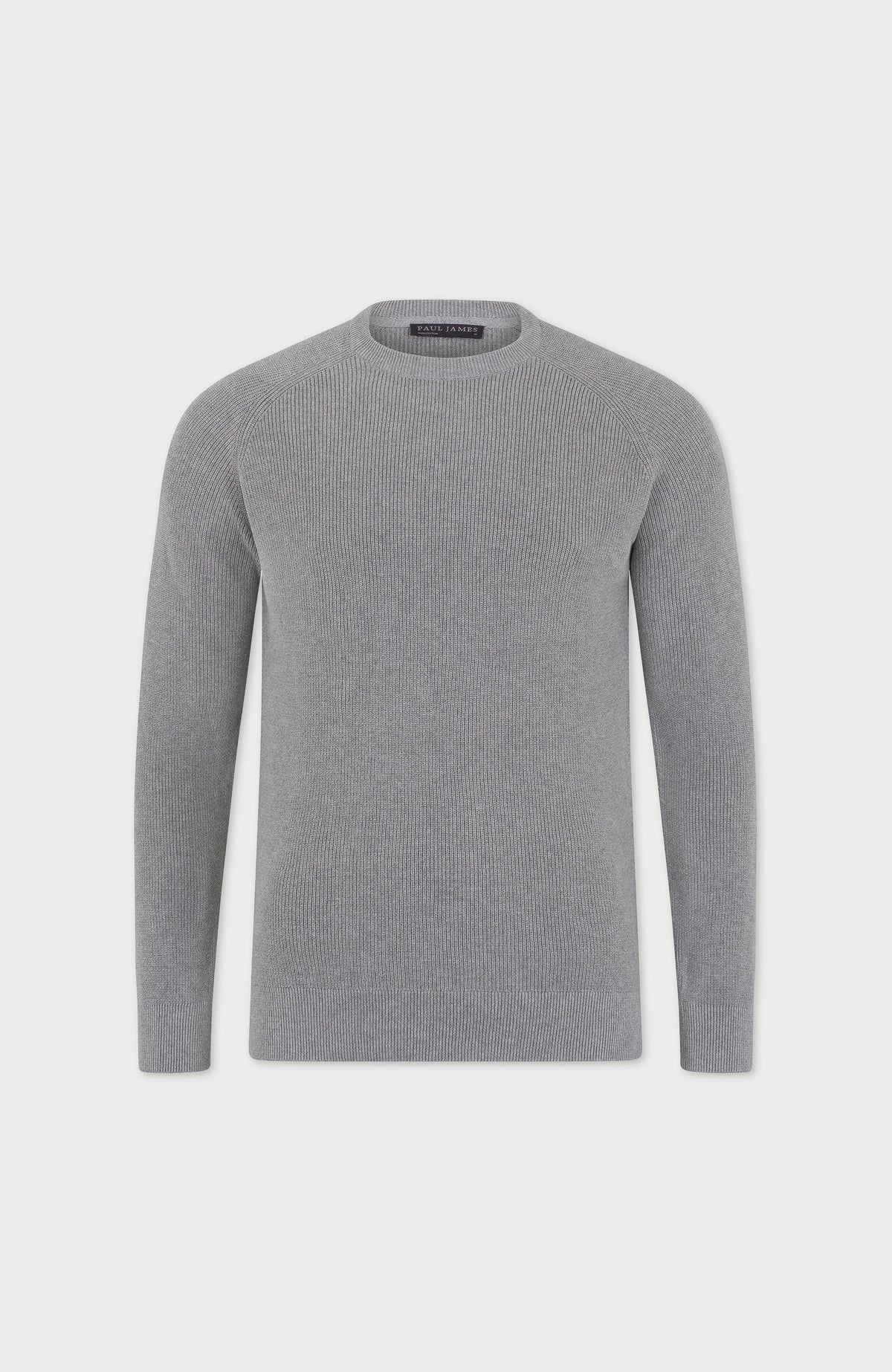 Mens Lightweight Cotton Fisherman Rib Jumper