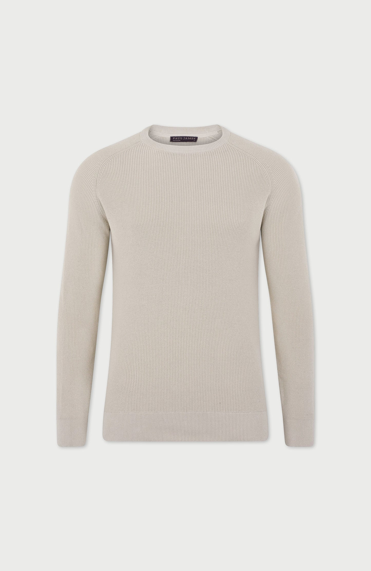 Mens Lightweight Cotton Fisherman Rib Jumper