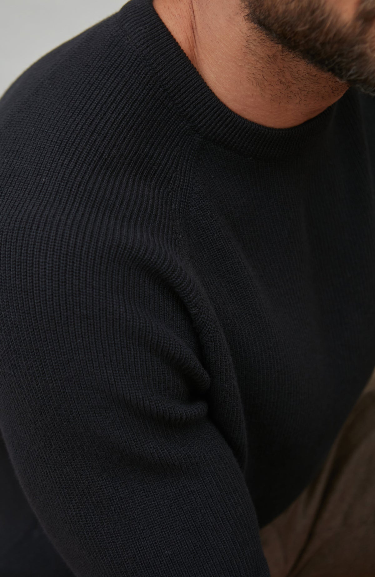 Mens Lightweight Cotton Fisherman Rib Jumper